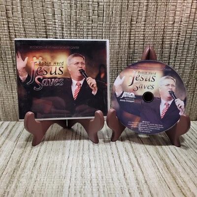 Robin Herd Jesus Saves Recorded Live At Family Worship Center USED CD Foto 1 de 4