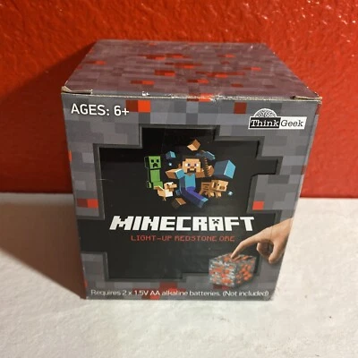 Think Geek 2013 MINECRAFT Light-Up Redstone Ore.  New in Box. - Image 1 of 4