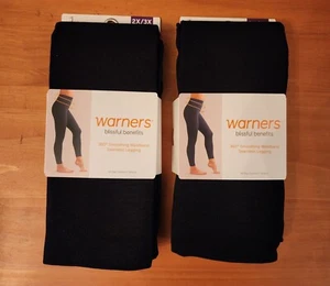 Womens Clothing Leggings Size 2XL-3XL Smoothing Waistband Seamless 2 Pair - Picture 1 of 6