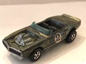HOT WHEELS REDLINES LIGHT MY FIREBIRD OLIVE HK VON 1970 - Bild 1 von 6