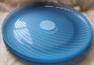 4 pcs Mainstays Plastic Dinner Plates Swirl blue - Picture 1 of 8