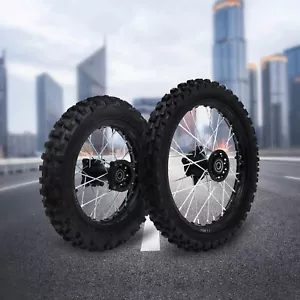 Front & Rear Wheel 80/100-12 +60/100-14 Rim For Dirt Bike/Pit Bike/Monkey Bike - Foto 1 di 22