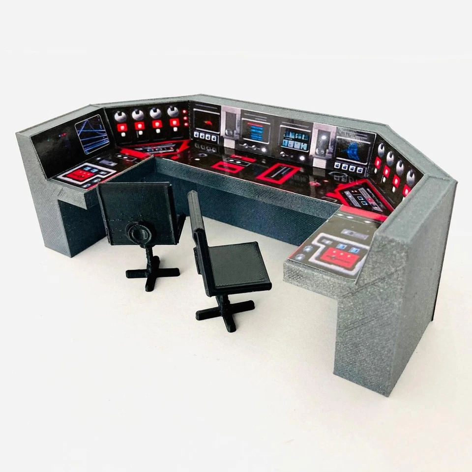 Endor Bunker Control Room Computer Set  for 3.75 inch (1:18) Scale Action Figure - Image 1 of 4