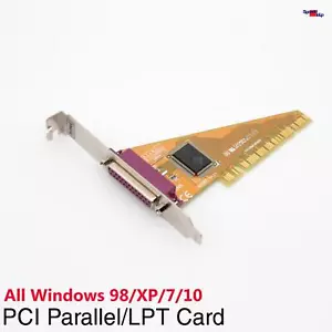 SUNIX 4008T PCI Parallel Lpt Card PC Card For Windows Win NT 95 98 2000 XP 7 10 - Picture 1 of 4