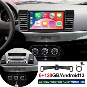 Carplay 6+128GB Car Stereo Radio For Mitsubishi Lancer 2008-2017 Android 13 GPS - Picture 1 of 24
