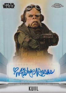 2022 Star Wars Chrome Mandalorian Misty Rosas Autograph A-MRK Kuiil