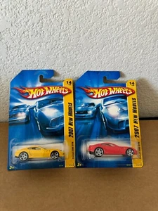 Hot Wheels Lot 2x Ferrari 599 GTB 2007 New Models #14/36 Yellow & Red A22 - Picture 1 of 1