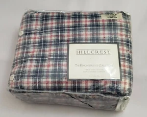 Hillcrest Knightsbridge Collection 3-teiliges King Bettbezug Set karierte Baumwolle Neu aus altem Lagerbestand - Bild 1 von 5