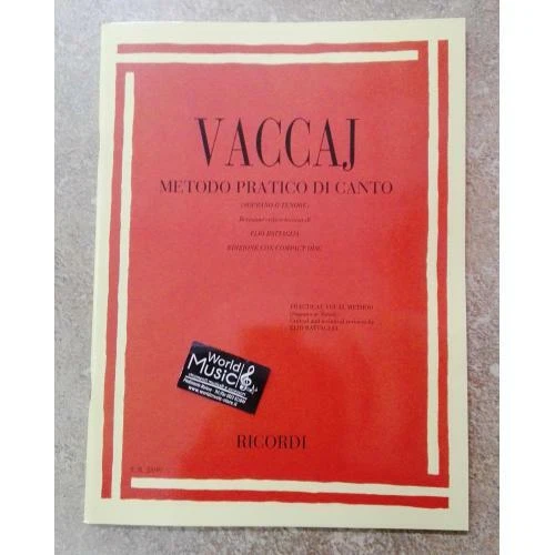 VACCAJ - METODO PRATICO DI CANTO Soprano o Tenore (+CD) - Immagine 1 di 1