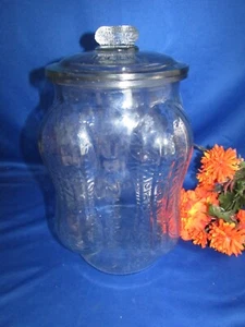 VASO ARACHIDI FIORIERE VETRO VINTAGE CON COPERCHIO ALTEZZA 14" OTTIME CONDIZIONI - Foto 1 di 12