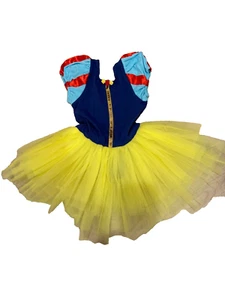 Kids Girl Snow White Costume ballerina Dress Up Tulle Tutu SIZE 4 - Picture 1 of 5