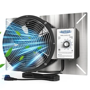 ALORAIR Stainless Steel Crawl Space Vent Fan - 720 CFM Air Out Ventilation Fa... - Picture 1 of 6