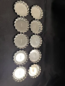 10 METAL MINI TART PANS MADE IN FRANCE 3”NEW - Picture 1 of 2