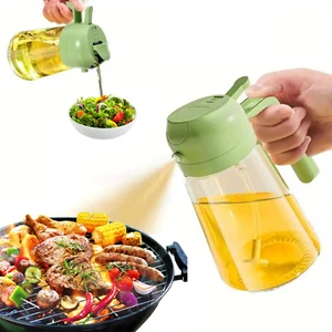 16Oz Oil Dispenser Bottle for Kitchen - 2 in 1 Olive Oil Dispenser and Oil Spray - Picture 1 of 9