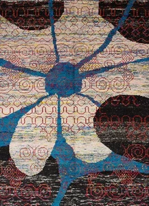 Traditional Hand Knotted Area Rug 5'5" x 7'6" Wool Carpet - Picture 1 of 2
