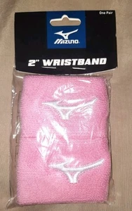 BRAND NEW Mizuno 2” Wristbands (One Pair) Pink - Picture 1 of 2