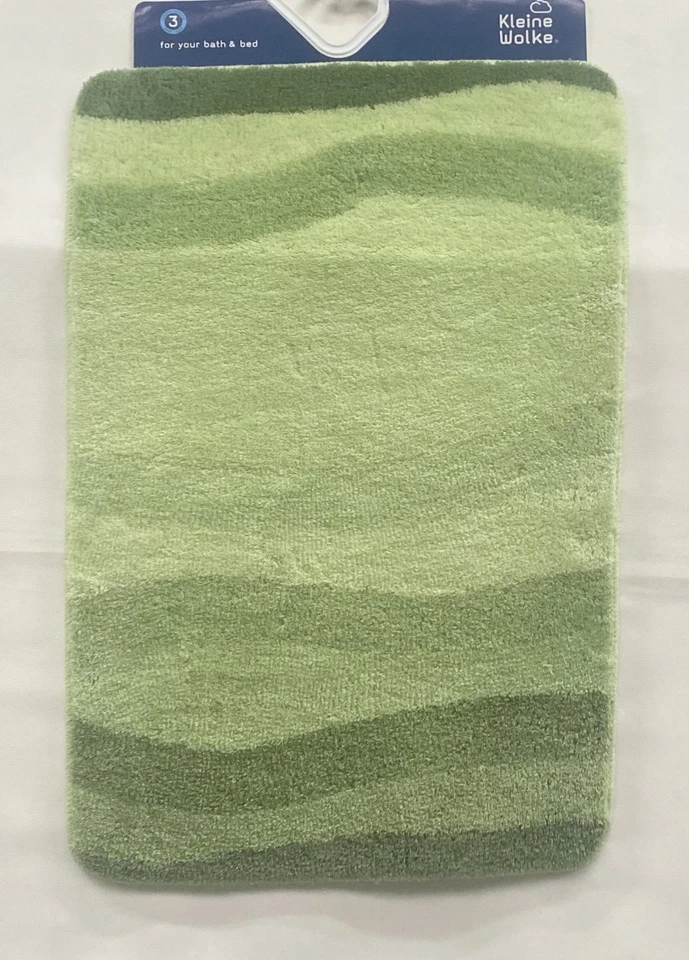 Kleine Wolke Badteppich Microfaser Badvorleger Badematte Grün 90 x 60 cm Teppich - Bild 1 von 1