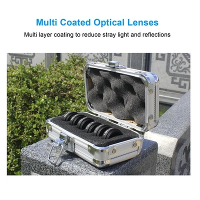 6 Pcs 1.25 Inch Telescope Neutral Density Moon Filter Kit ND2 ND4 ND8 ND16 ND32 - Image 1 of 4