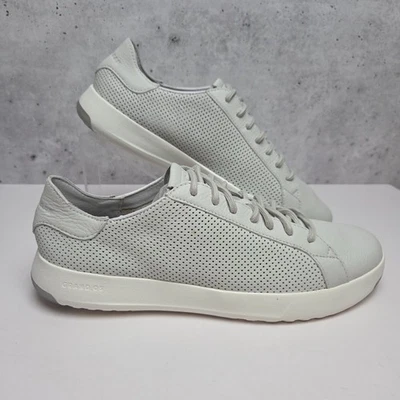 Zapatillas Tenis Cole Haan GrandPro Cubierta 9M Tiza Caída Cuero Perf Zapatos para Hombres Foto 1 de 4