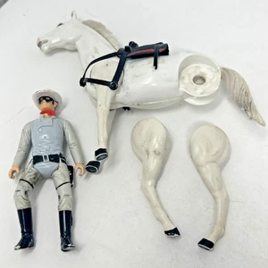 Vintage 1980 Lone Ranger Action Figure with Horse Silver Gabriel Legend READ - Picture 1 of 14