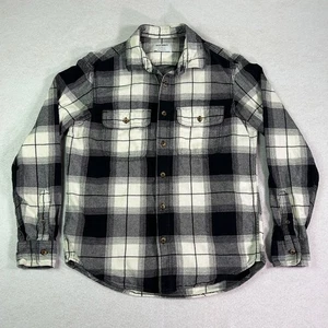 Old Navy Men's Flannel Shirt Small Plaid Double Brushed Long Sleeve Button Up - Picture 1 of 11