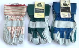 Arbeitshandschuhe 3 Paar RW Rugged Wear Herren große Spaltleder Handflächenleder - Bild 1 von 2