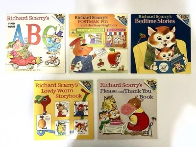VTG Richard Scarry’s Take-Along Library Book Boxed Set, 5 Pc Set Paperbacks - Image 1 of 4