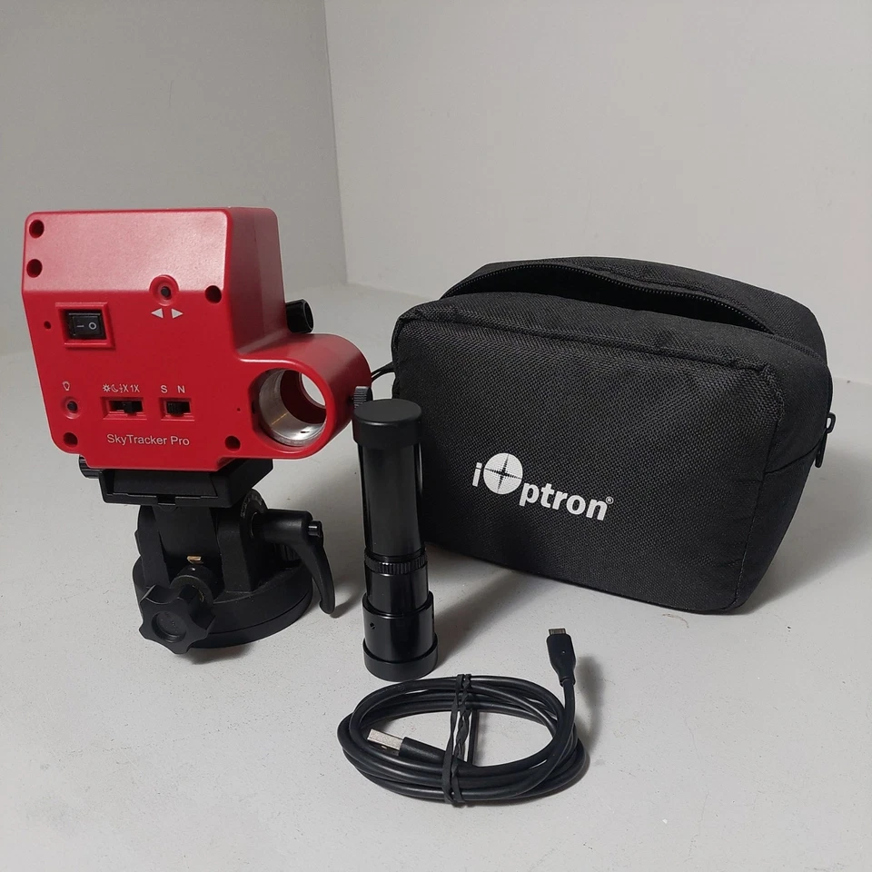 Soporte para cámara iOptron SkyTracker Pro con mira polar rojo/negro #3322 Foto 1 de 4
