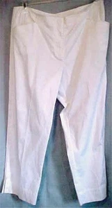 Ladies Size 16P White Pants 16 Petite Cotton & Spandex Summer - Picture 1 of 4