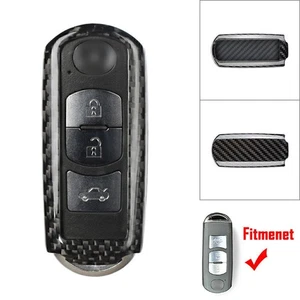 Fit Mazda 2/3/5/6/CX3/CX5/CX7/CX9/MX5 Remote Key Shell Cover Case Carbon Fiber - Picture 1 of 8