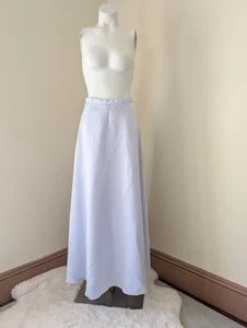 Vintage Fairy Core Maxi Skirt Womens 0 Periwinkle Purple Whimsygoth Satin 90s - Picture 1 of 13