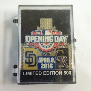 2016 Opening Day SD San Diego Padres vs Colorado Rockies pin #69/500 - Picture 1 of 5
