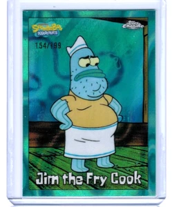2025 Topps Chrome SpongeBob Jim the Fry Cook Aqua Lava Refractor #'ed 154/199 - Bild 1 von 1