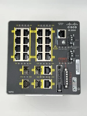 Cisco Systems IE-2000-16TC-B V01 Managed Industrial Ethernet Switch - Image 1 of 4