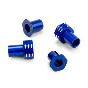Jconcepts Aluminum 0 & 3mm Caster Hat Bushings 4 pcs Blue For RC10B7 # 5196-1 - Picture 1 of 2