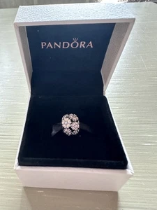 Genuine Pandora ALE 925 Sterling Silver Poetic Blooms Pink Enamel Charm - Picture 1 of 4