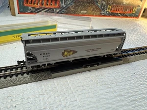 🚂 N SCALE -MODEL POWER - MISSABE-55' CYLINDRICAL 4 BAY HOPPER -L👀K💥 N1301 - Picture 1 of 8