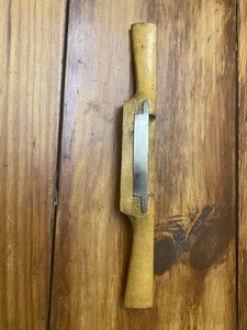 Large Wooden Spokeshave Tool Woodworking Carving - Imagen 1 de 7