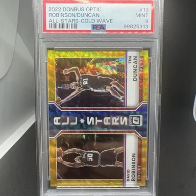 2022 Donruss Optic #13 10/10 Robinson/Duncan All-Stars-Gold Wave PSA  9-POP 1!! - Image 1 of 4