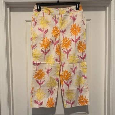 Capris de verano para mujer Larry Levine talla 10 Petite nuevo con etiquetas Foto 1 de 4