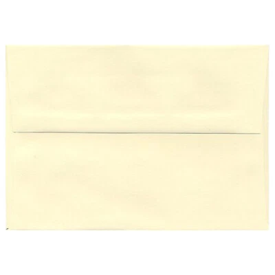 Sobres Marfil A7, 5 1/4" x 7 1/4", Solapa Cuadrada Sello Goma, 24w (90gsm) Foto 1 de 2