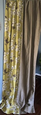 Seraphine Romo linen Custom made weighted Lined 2curtains panels.Made In England - Image 1 of 4