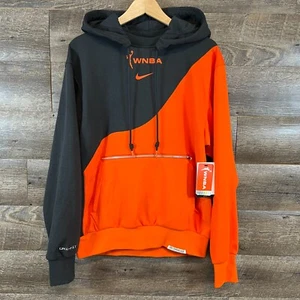 Nike Dri-Fit Adult WNBA League Standard Issue Hoodie Orange Gray LS Size S NWT - Picture 1 of 17