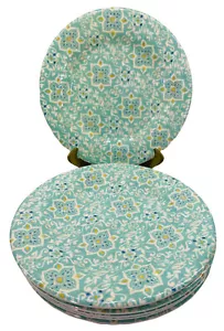 Melamine Ware 8" Dessert Plates Set of 6 Sage Mint Green Blue - Picture 1 of 7