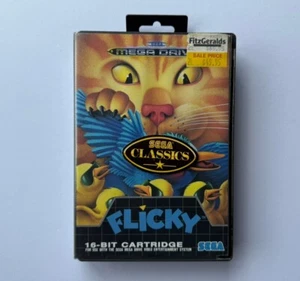 Flicky SEGA Mega Drive Cartridge & Case Cat Bird Game PAL 1991 (TESTED) π±π₯ - Picture 1 of 7