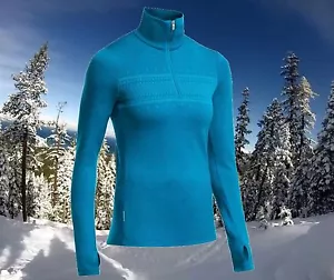 Icebreaker Womens XS Thermal Merino Wool 1/2 Zip Tech Sports Ski Top Nwt $120 - Picture 1 of 1