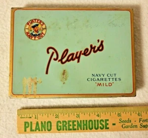 Vintage PLAYER'S Metal Cigarette Box Players Navy Cut Cigarette Box - Picture 1 of 5