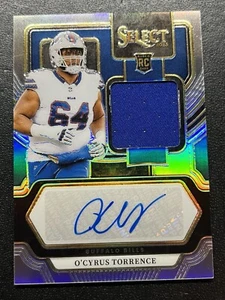 2023 Panini Select Football O’Cyrus Torrence RPA 127/199 - Imagen 1 de 3