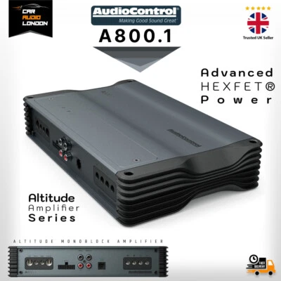 AudioControl A800.1 Monoblock Car Amplifier - 800W RMS, High-Performance Amp - Image 1 of 4