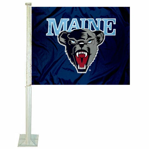 Maine Black Bears Car Auto Window Flag Cover
